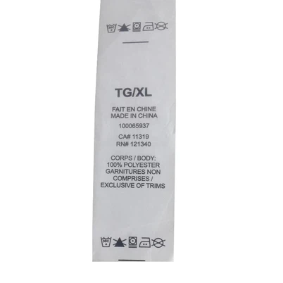 Quanto costano le etichette di lavaggio fronte/retro?