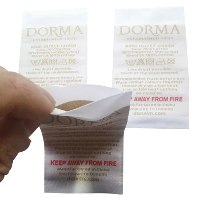 Etichetta di sicurezza tascabile in raso